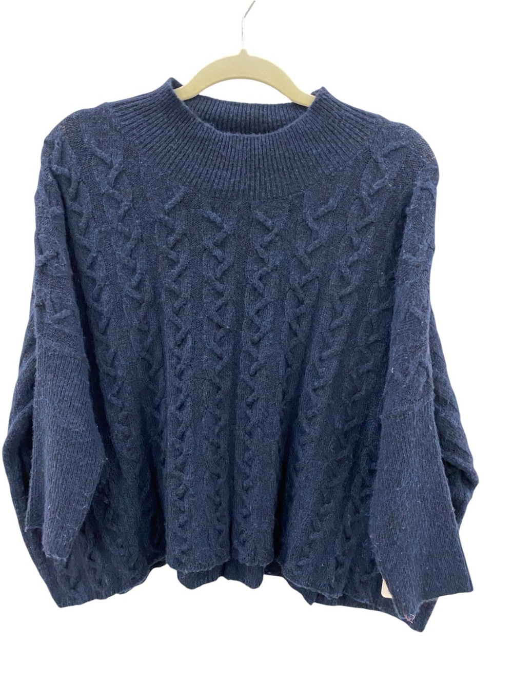 Kerisma Navy Cable-Knit Crewneck Sweater